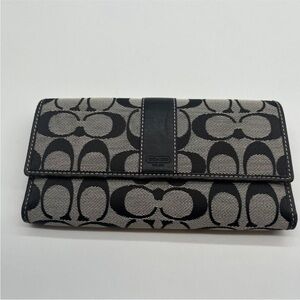 Coach Black and Gray Wallet